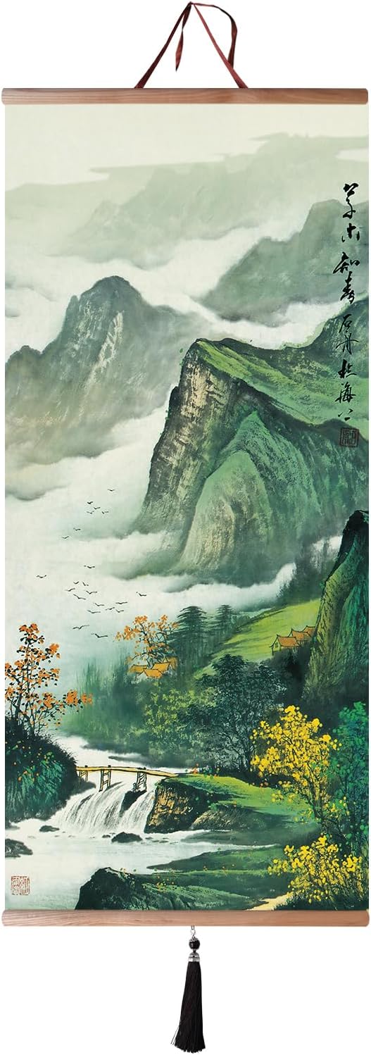 Japanese Wall Art Japanese Scroll Wall Art Japanese Hanging Scrolls Chinese Wall Hanging Decor Living Room