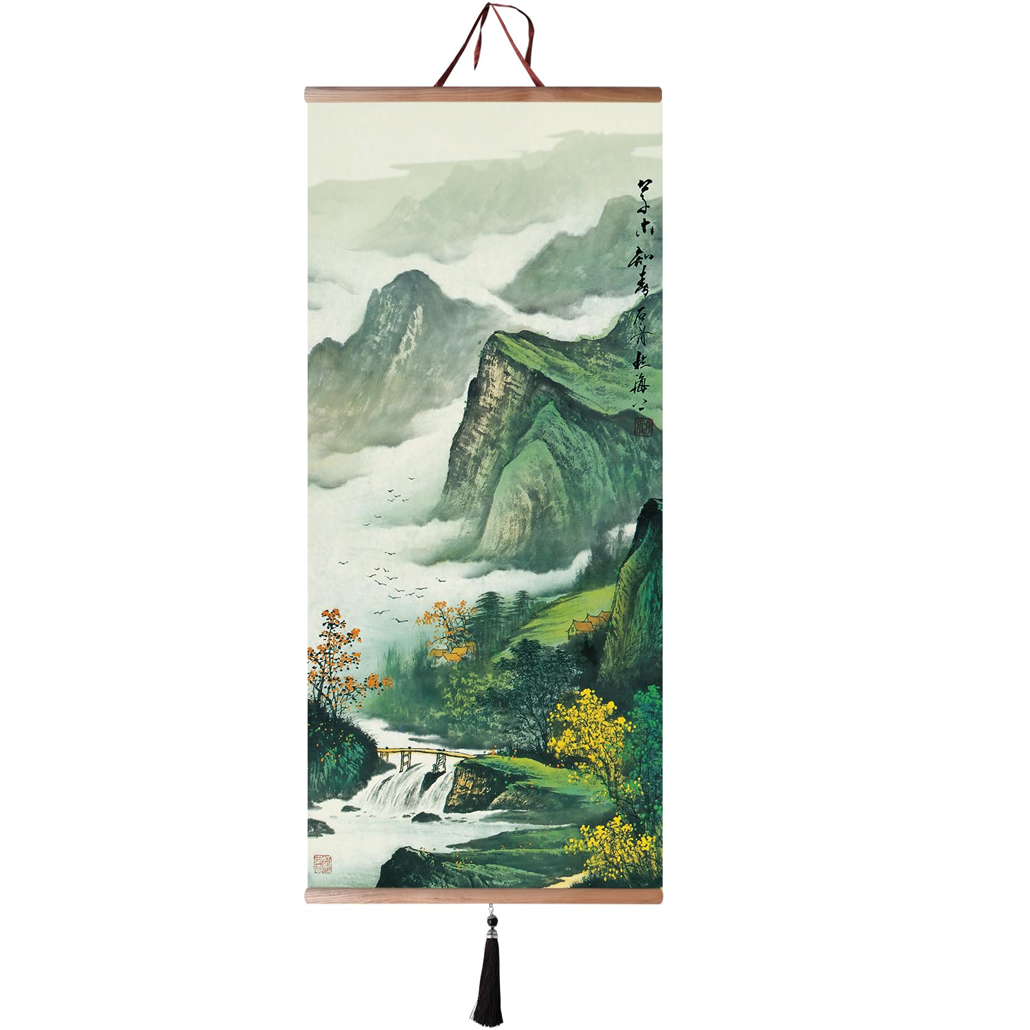 Japanese Wall Art Japanese Scroll Wall Art Japanese Hanging Scrolls Chinese Wall Hanging Decor Living Room