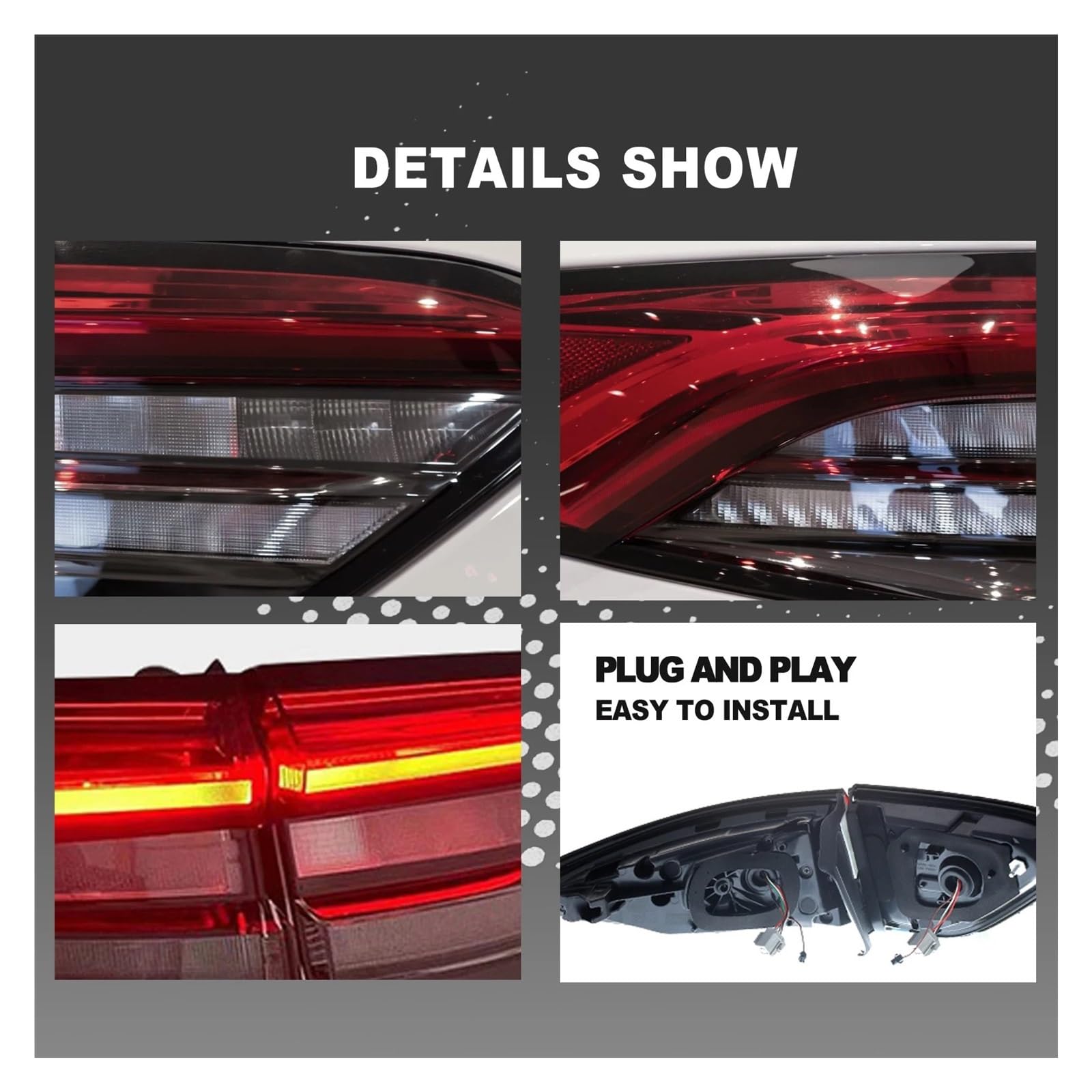 Car Lights Compatible With Maserati Levante Taillight 2017-2020 Tail Lamps Rear Turn Signal Brake Lights Car Accessories — view 7