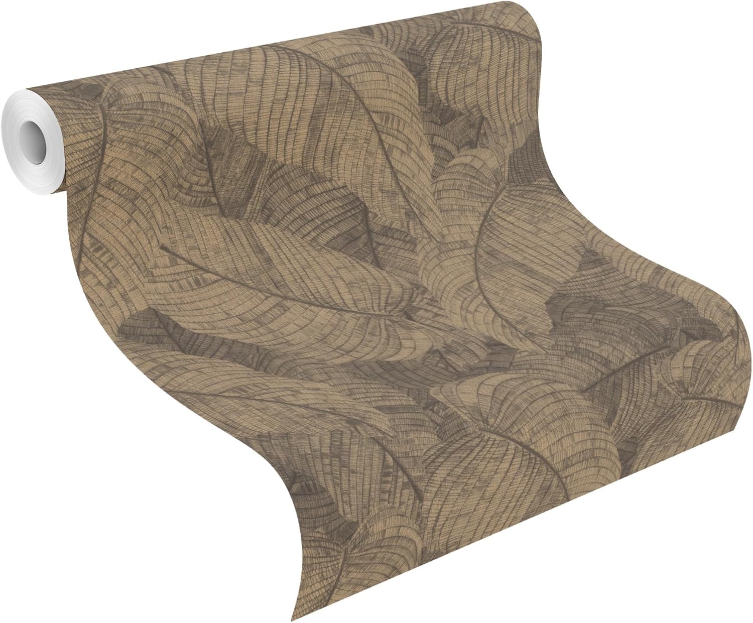 Rasch Galner Copper Leaves Wallpaper, RH720570