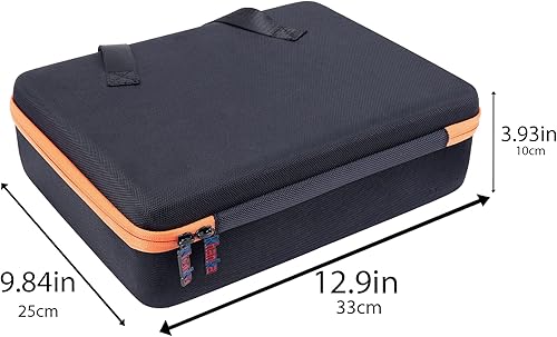 Miniatura 8 de khanka Soporte de caja de almacenamiento de batería dura, funda de transporte de repuesto para batería Black+Decker 20v40v Max XR y cargador -