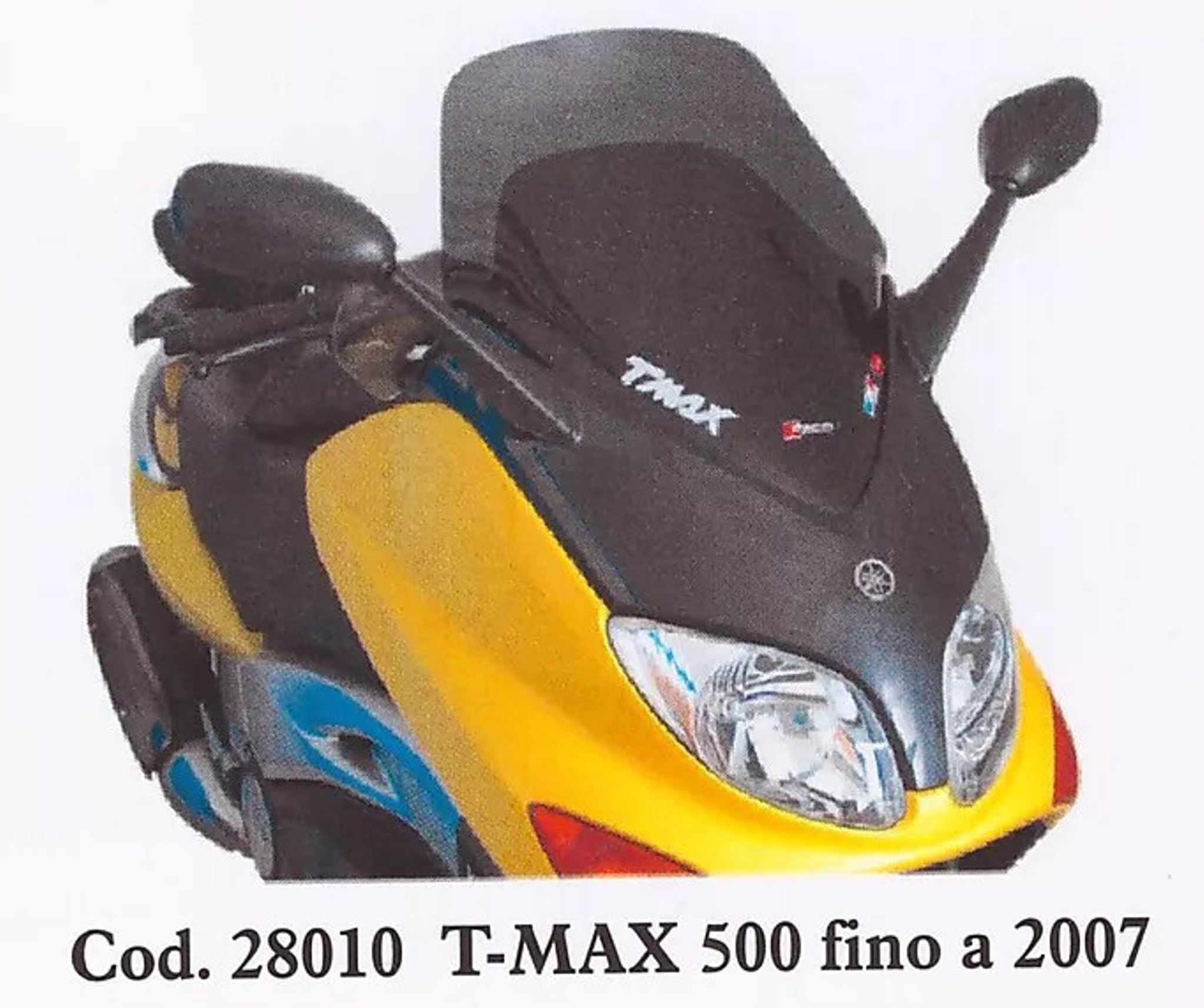 CUPOLINO FUME' scuro COMPATIBILE CON YAMAHA T-MAX 500 FINO 2007 cod.28010 MISURE: H.575 X L.495 SPESSORE 3MM.