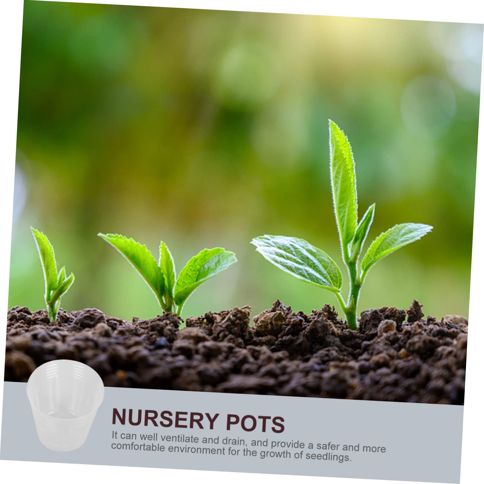 108pièces Pots De Plantations Transparente Contenants De Utiles pour Orchidées Et Succulentes Poches De Jardinage