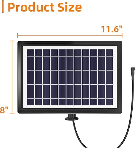 Miniatura 2 de SUNAPEX Panel solar de repuesto de 6 W, compatible solo con cadenas de luces SUNAPEX Soalr de 48 y 96 pies