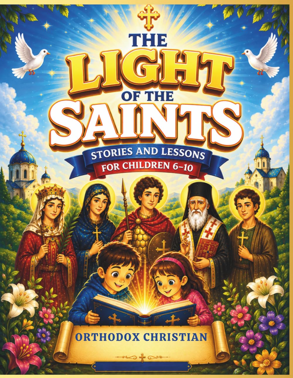 The Light of The Saints Stories and Lessons for Children 6–8: 10 Orthodox Saint Stories for Kids About Faith, Prayer, Courage, Kindness, and God's Love