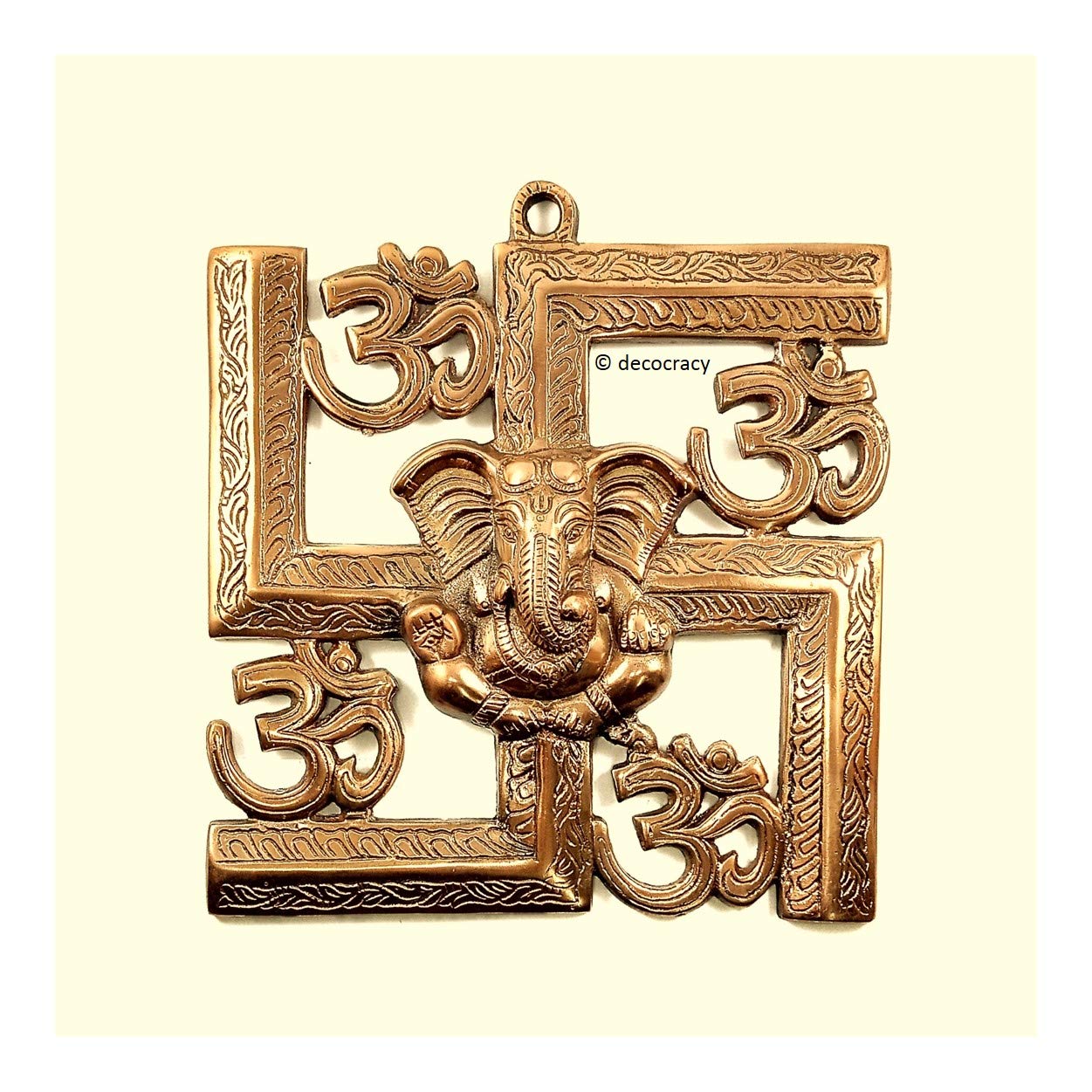 Buy Decocracy Metal Swastik Symbol for Home Swastik for Door Entrance