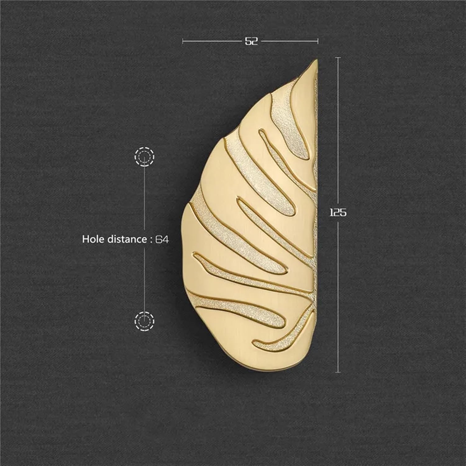 Cabinet Door Handles Drawer Pulls Shoe Cabinet Cupboard Door Knobs Furniture Handle Hardware 2Pcs(Gold Brushed L)