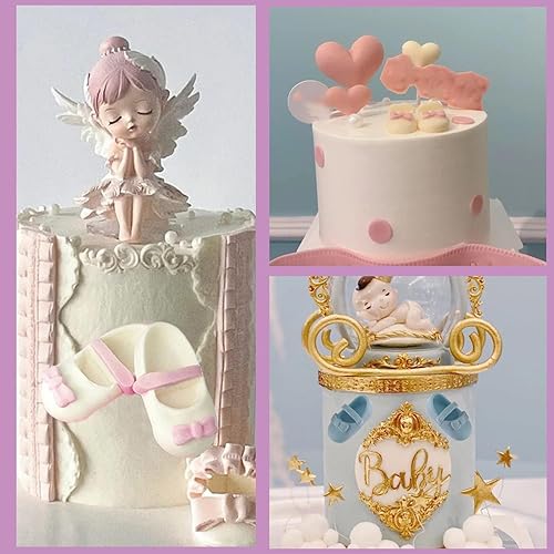 Miniatura 5 de Mujiang Moldes de silicona para zapatos de bebé, molde de fondant, molde de caramelo para pies de bebé, para baby shower, decoración de pasteles,