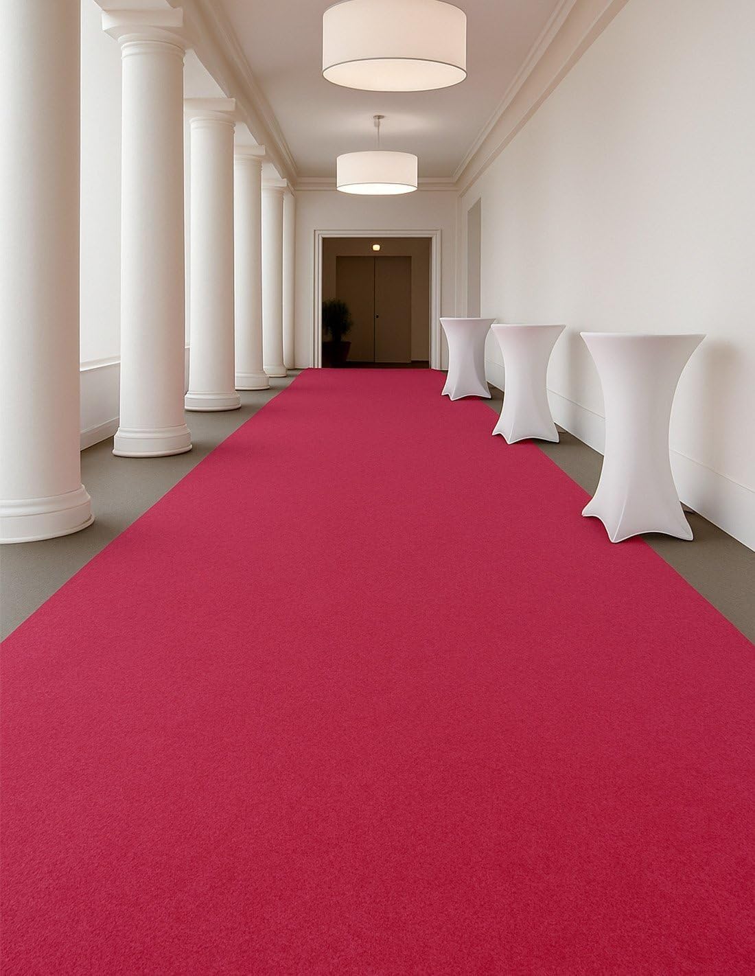 Alfombra para Eventos Moqueta Ferial 2m x 10m Rosa Jardin202