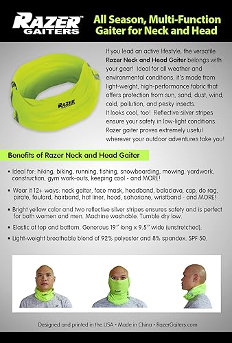 Miniatura 6 de Polaina de cuello para mujeres y hombres, equipo reflectante para correr (polaina) - Polaina de construcción deportiva