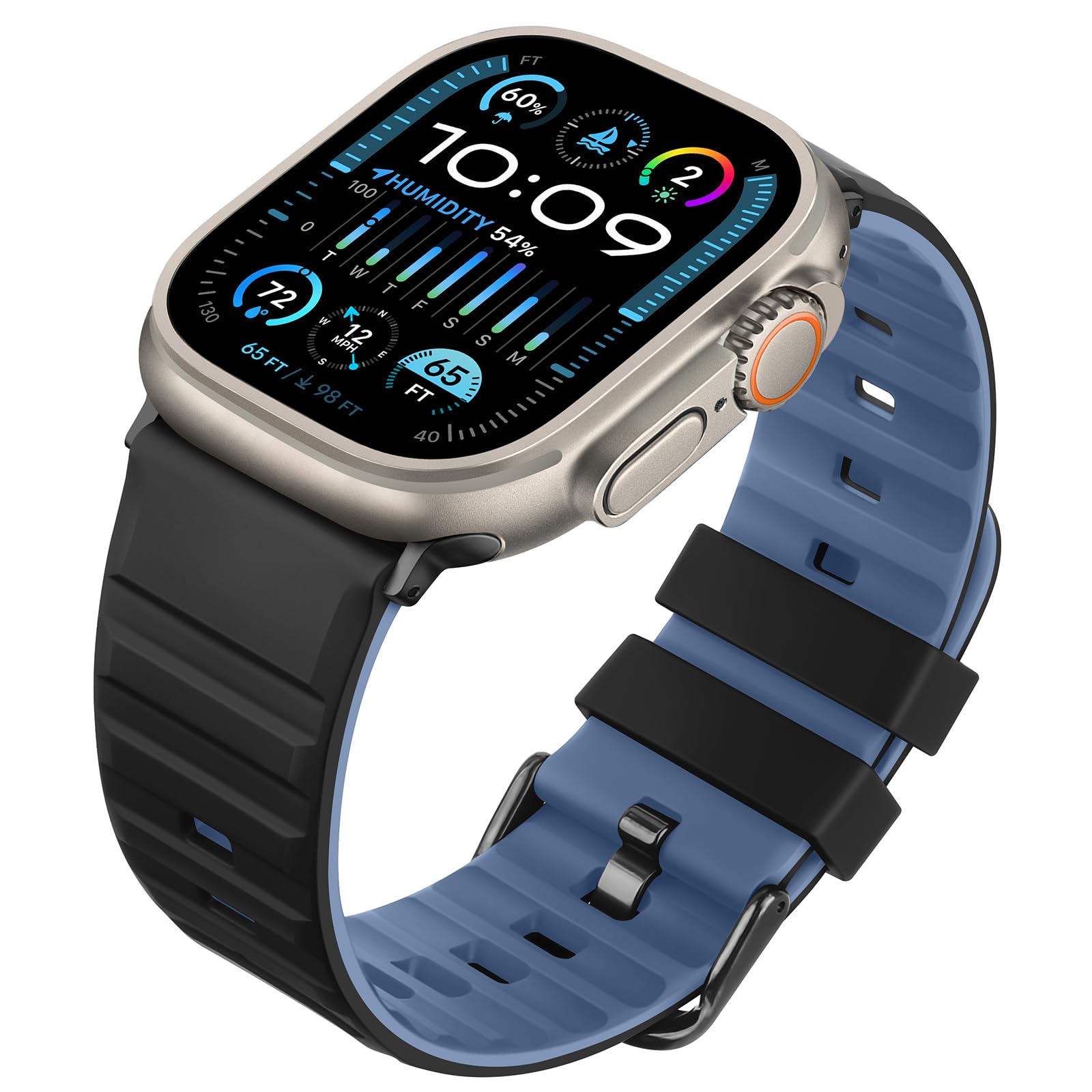 Tasikar Bands Compatible with Apple Watch Band 49mm 46mm 45mm 44mm 42mm Men Women Soft Silicone Breathable Replacement Bands for iWatch Ultra 3 2 1 SE Series 11 10 9 8 7 6 5 4 3 2 1 - Image 2