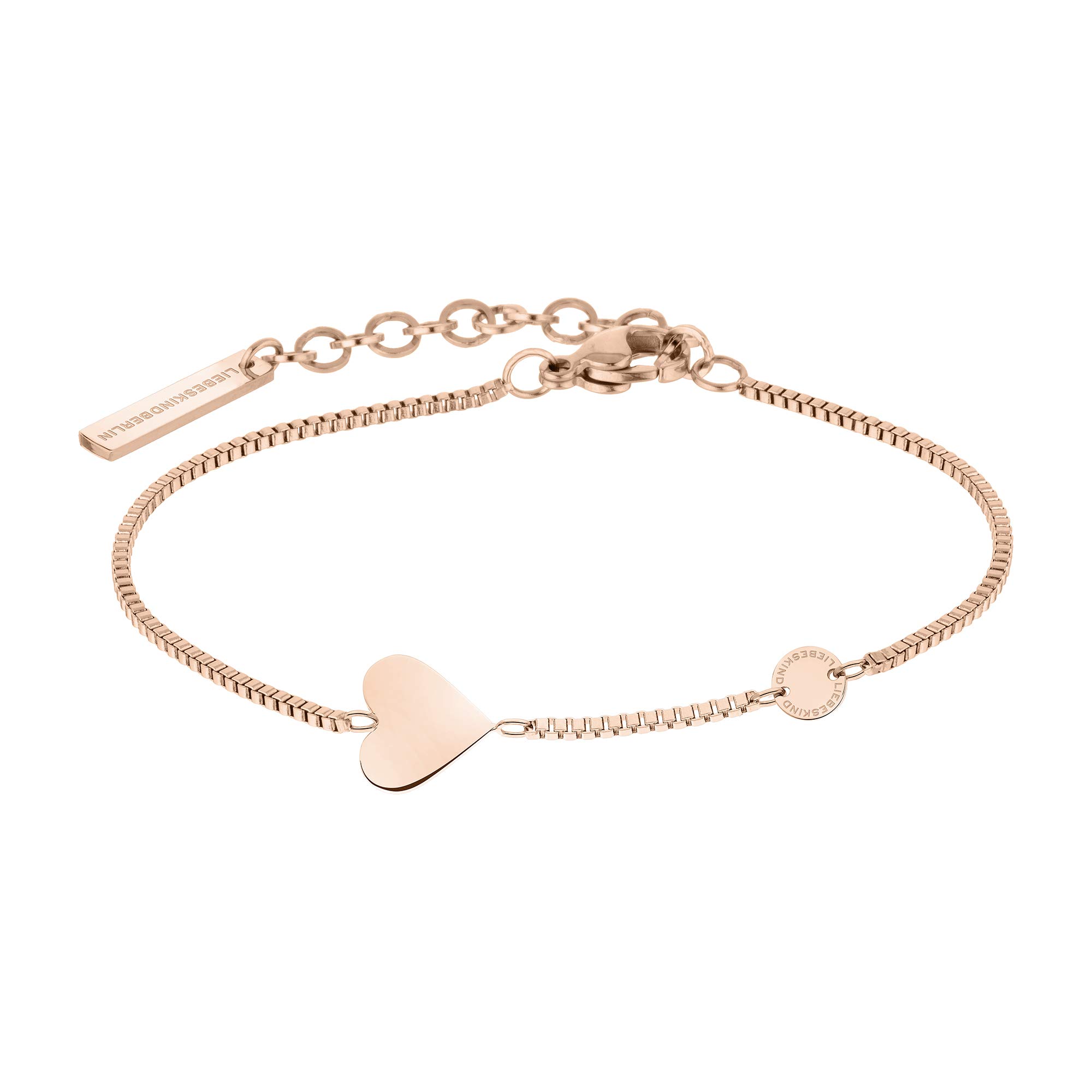 LIEBESKIND BERLIN Herz-Schmuck für Damen – Edelstahl Kette, Armband und Ohrringe mit liebevollem Herzanhänger – In verschiedenen Farben und Ausführungen – Romantische Geschenkidee