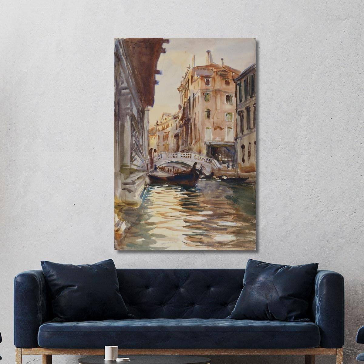 Ponte della Canonica John Singer Sargent, jss218 Quadro Stampato su Tela, 100x70 cm