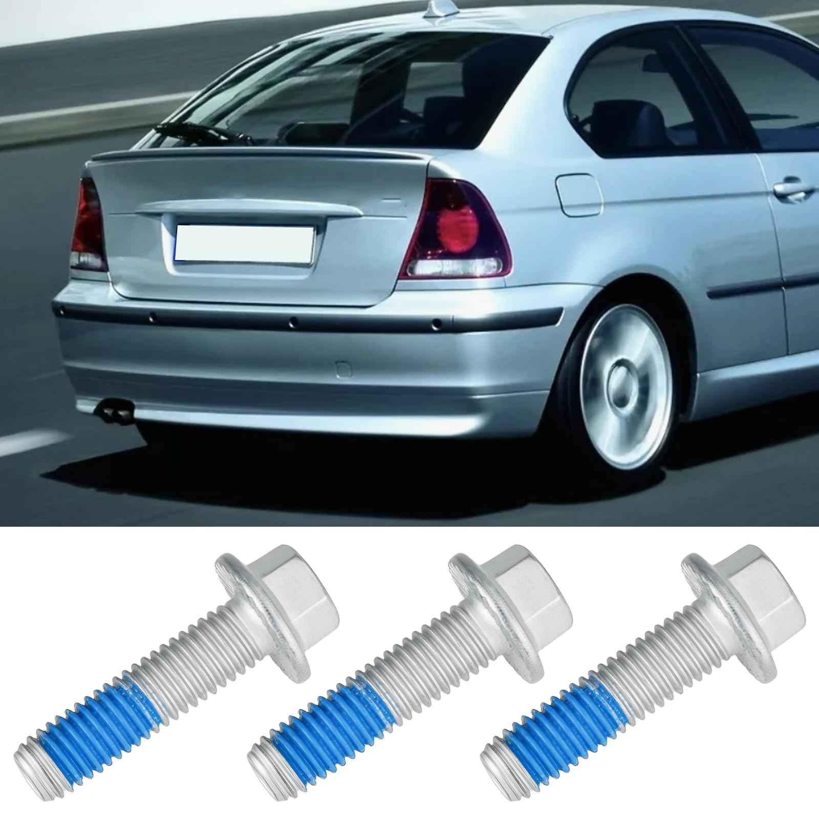 EMSea 25 Pezzi M8x1,25 Viti Flangiate Esagonali Bulloni Esagonali In Acciaio Al Carbonio Grado 10.9 Per Auto Camper Giocattoli 30x16 Mm