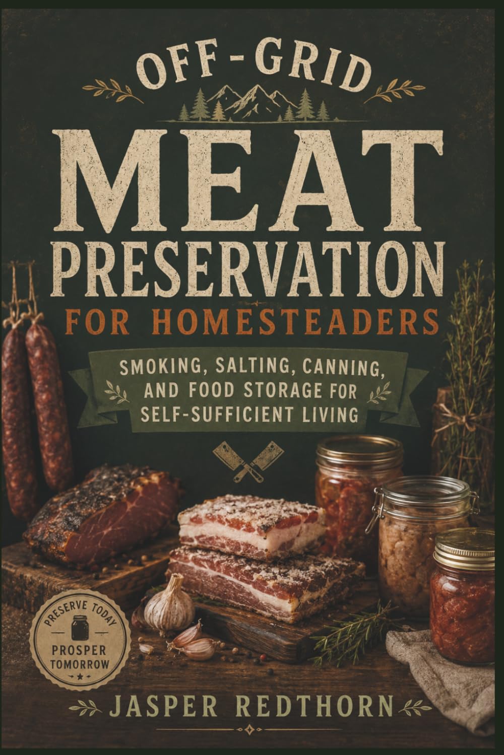 Off-Grid Meat Preservation for Homesteaders: Smoking, Salting, Canning, and Food Storage for Self-Sufficient Living