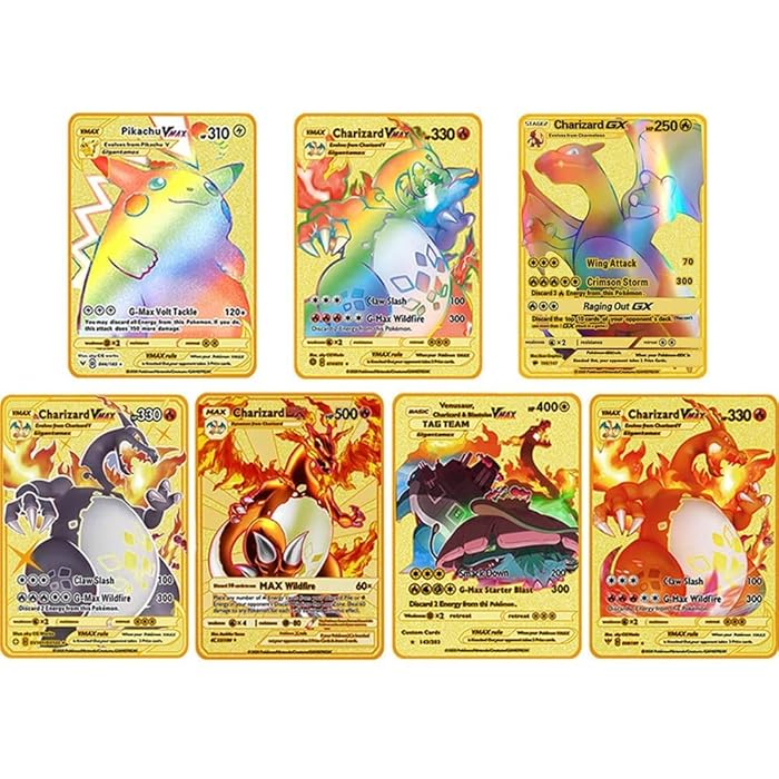 Buy Charizard Vmax DX GX Metal Gold Plated Card Collector’s Rare