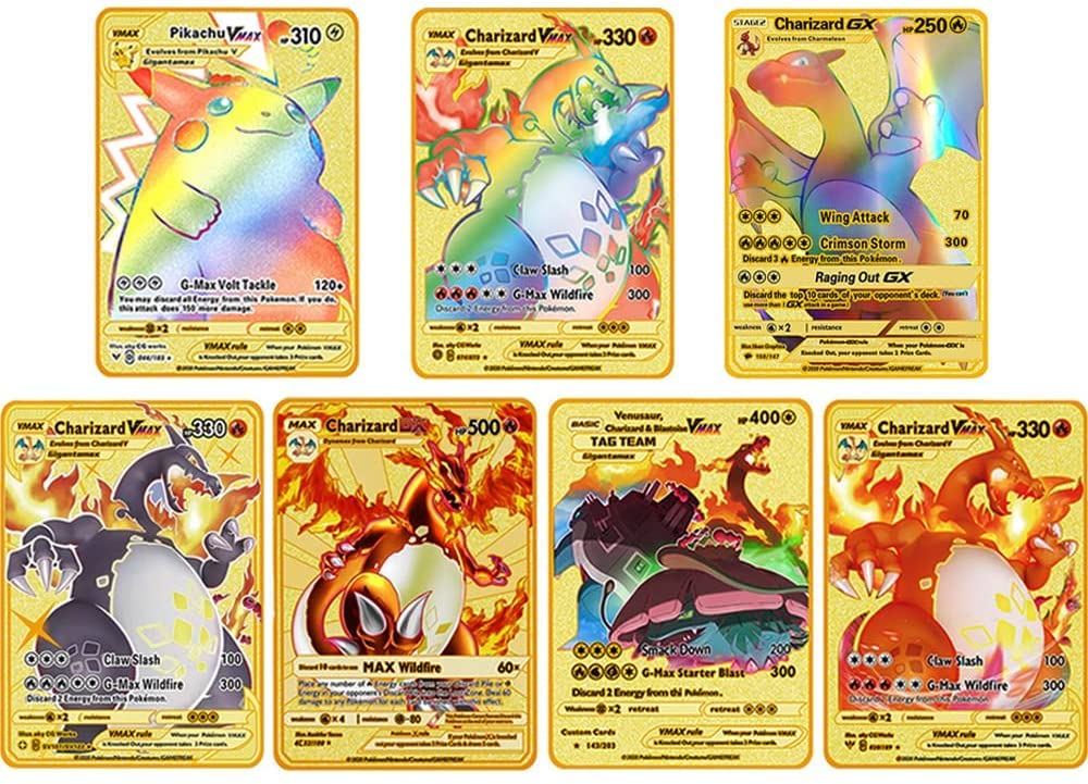 Buy Charizard Vmax DX GX Metal Gold Plated Card Collector s Rare Buy Charizard Vmax DX GX Metal Gold Plated Card Collector s Rare