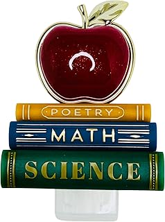 Bath and Body Red Apple On Books Adjustable Wallflowers Scent Control Fragrance Nightlight Plug