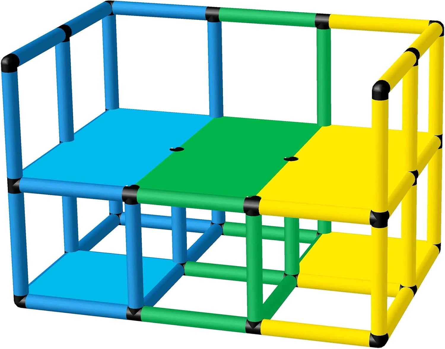 Funphix Outer Railing Swimming Pool Platform for Toddlers and Kids – Learn to Swim Outdoor Playset – Multi-Level Toddler Swim Platform for Swim School, Backyard Pool – Colorful Kids Pool Equipment