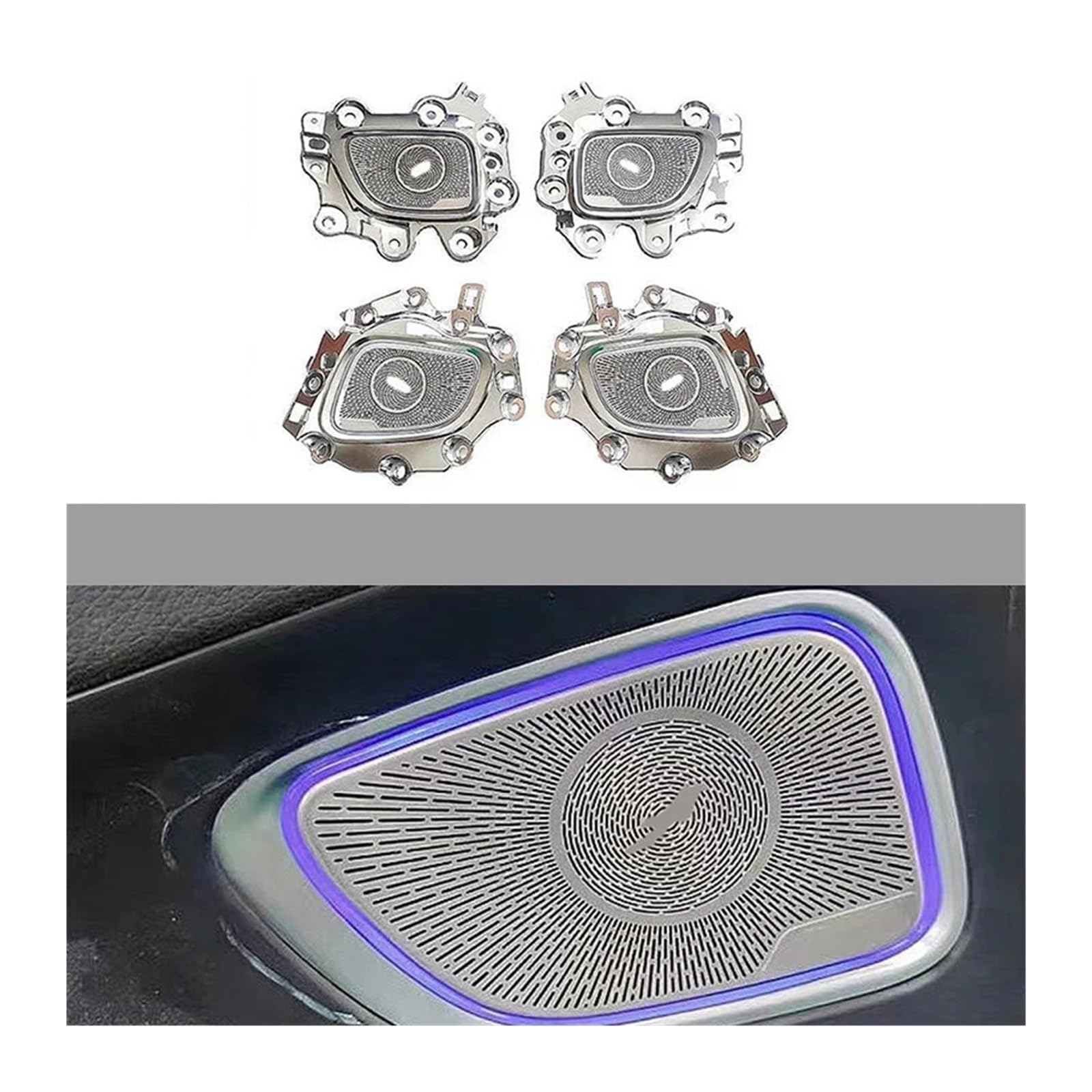 XCZPRKMXY 64 Color Colorful Luminescent Panel Ambient Light Compatible With Mercedes Benz GLC Class W254 2023 UP