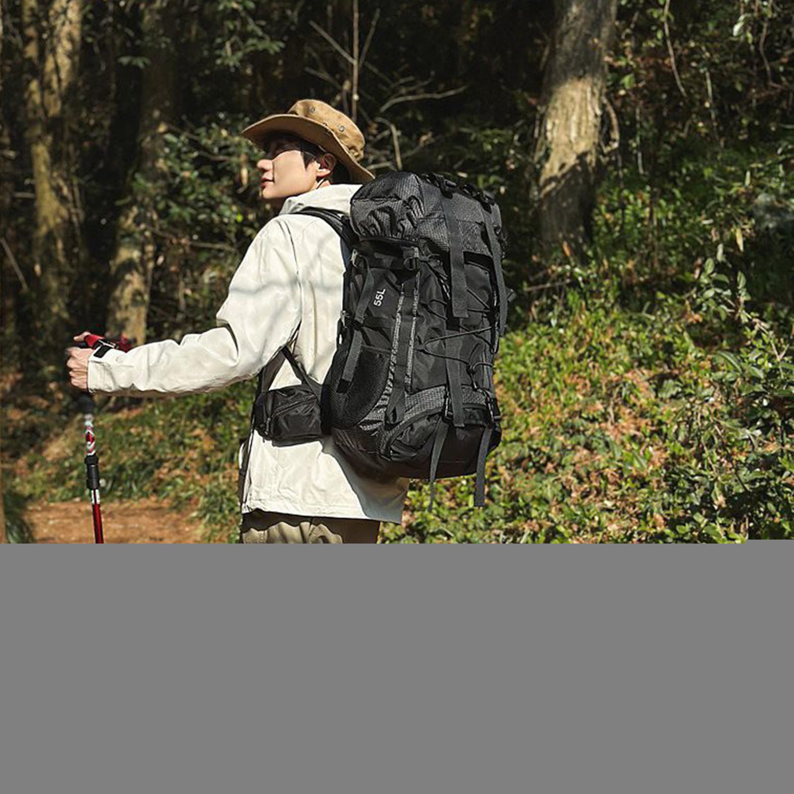 Wewn?trzny Stela? Plecaki Turystyczne - Plecak Turystyczny - 60L Wodoodporny Sprz?t do Podró?y Szko?y W?drówki Outdoor Fitness Kobiety M??czy?ni Biegacze Kolarstwo Survival Sport Wspinaczka