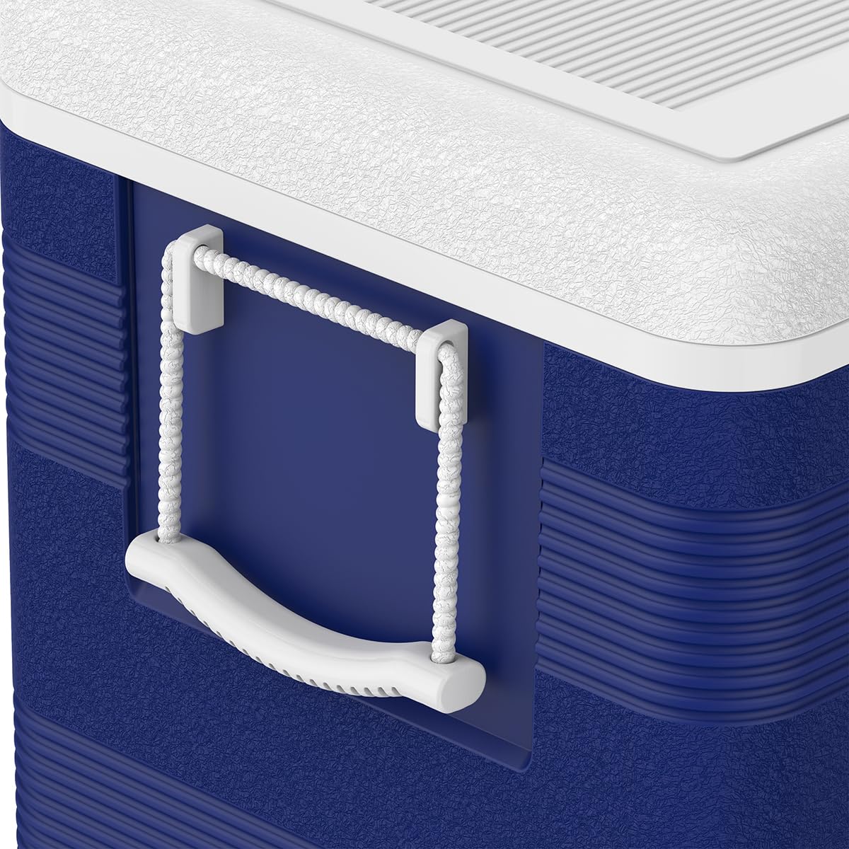 Nevera Portátil Duramax KeepCold Deluxe 144,4 L – Aislante Poliuretano, Tapón Desagüe, Portavasos, Ideal Camping, Playa y Pesca – Azul 103x47x48 cm