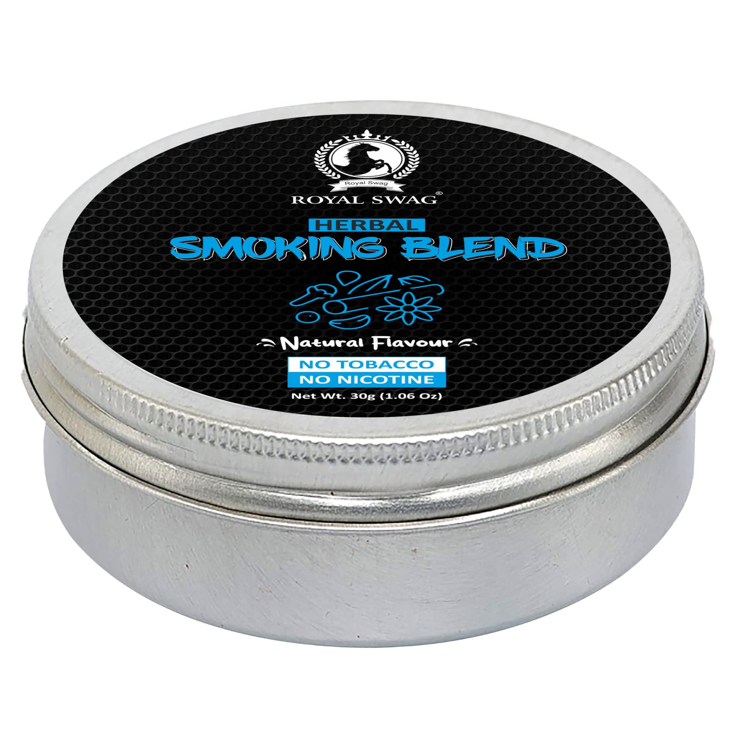 ROYAL SWAG Ayurvedic Herbal Mixture Natural Flavour Blend (30 gram/1.0 oz Container) All-natural ingredients, 100% Natural and Chemical Free