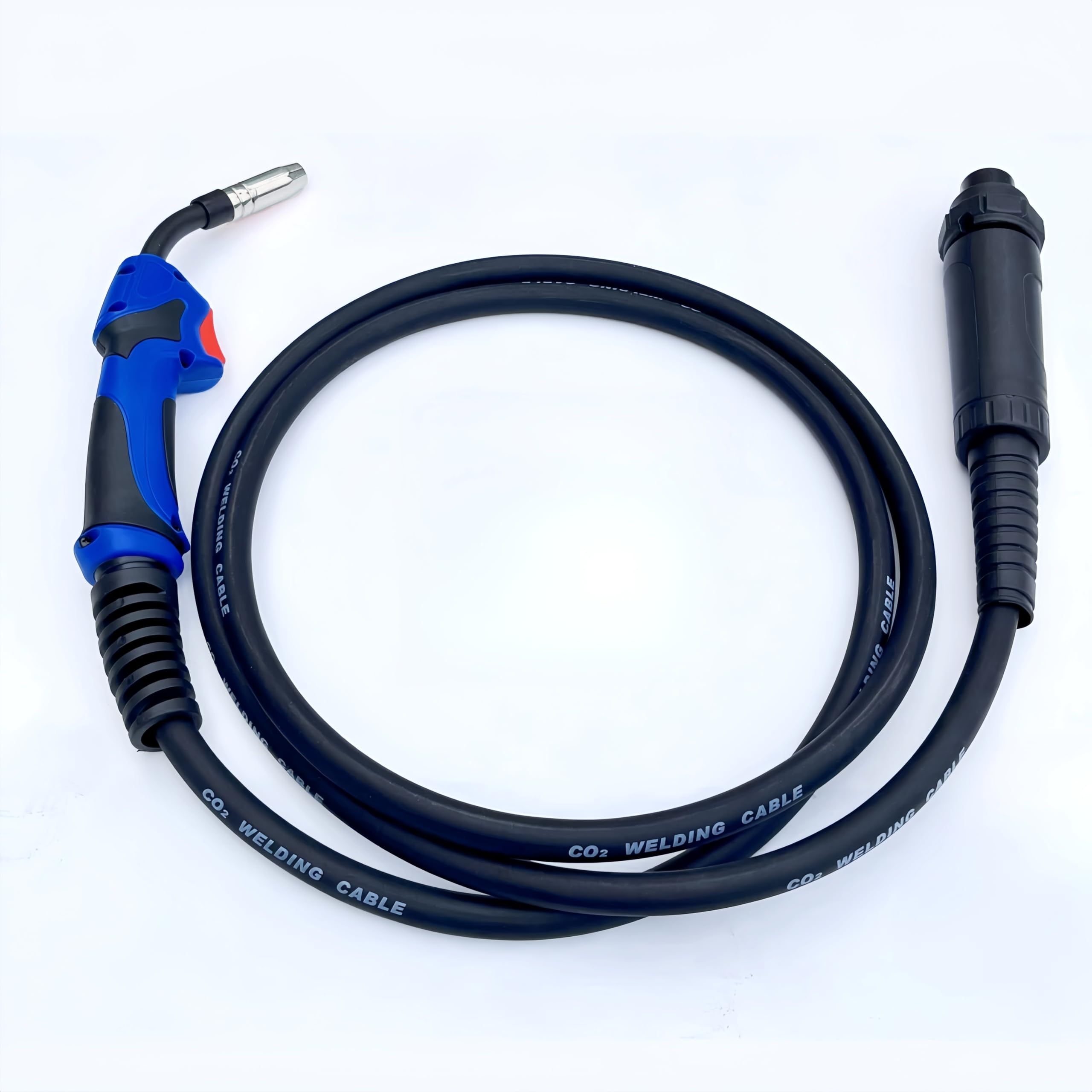 MIG MAG - Torcia per saldatura a gas di protezione MB15 15 AK, con attacco centrale europeo, torcia per saldatura raffreddata a gas (3 m) e set di parti usurate, per saldatrice CO² (15ak-3M)