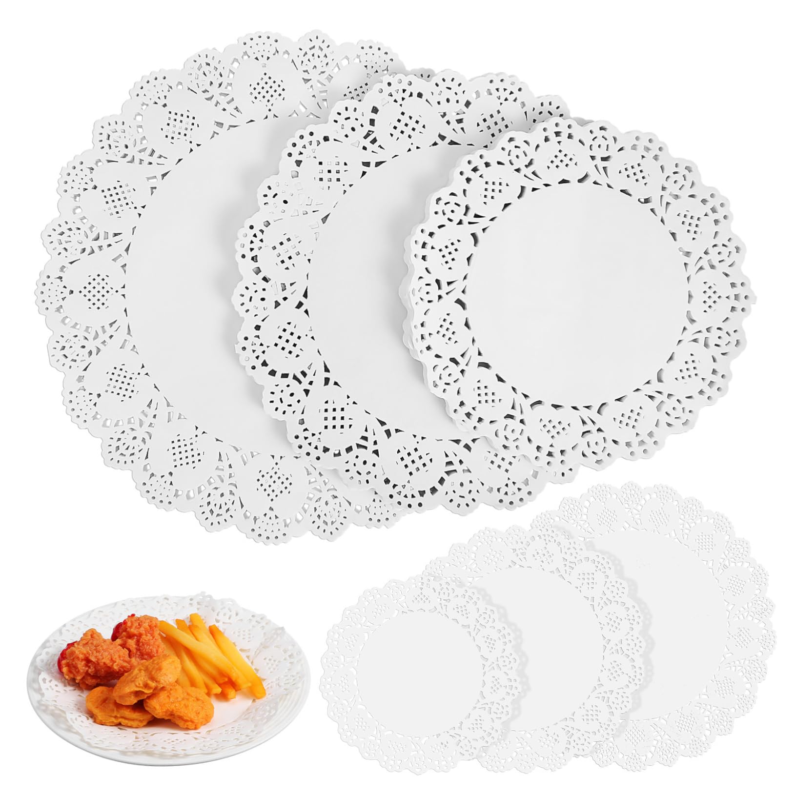 Napperons en papier pour decoration de table sans entretien lot de 300