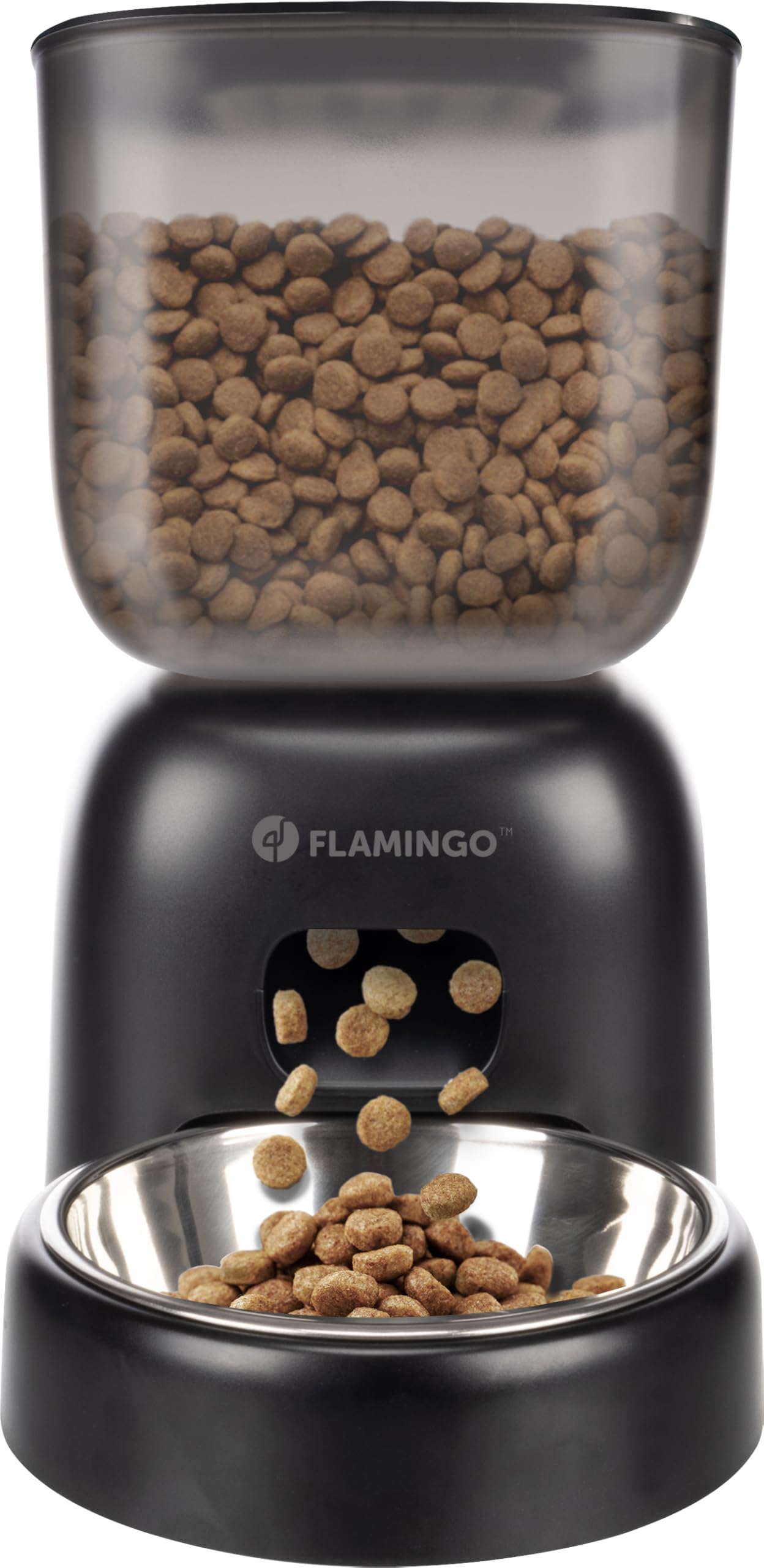 Flamingo AUTOMATIC FOOD DISPENSER WITH DIGITAL TIMER BLIDO BLACK 3L
