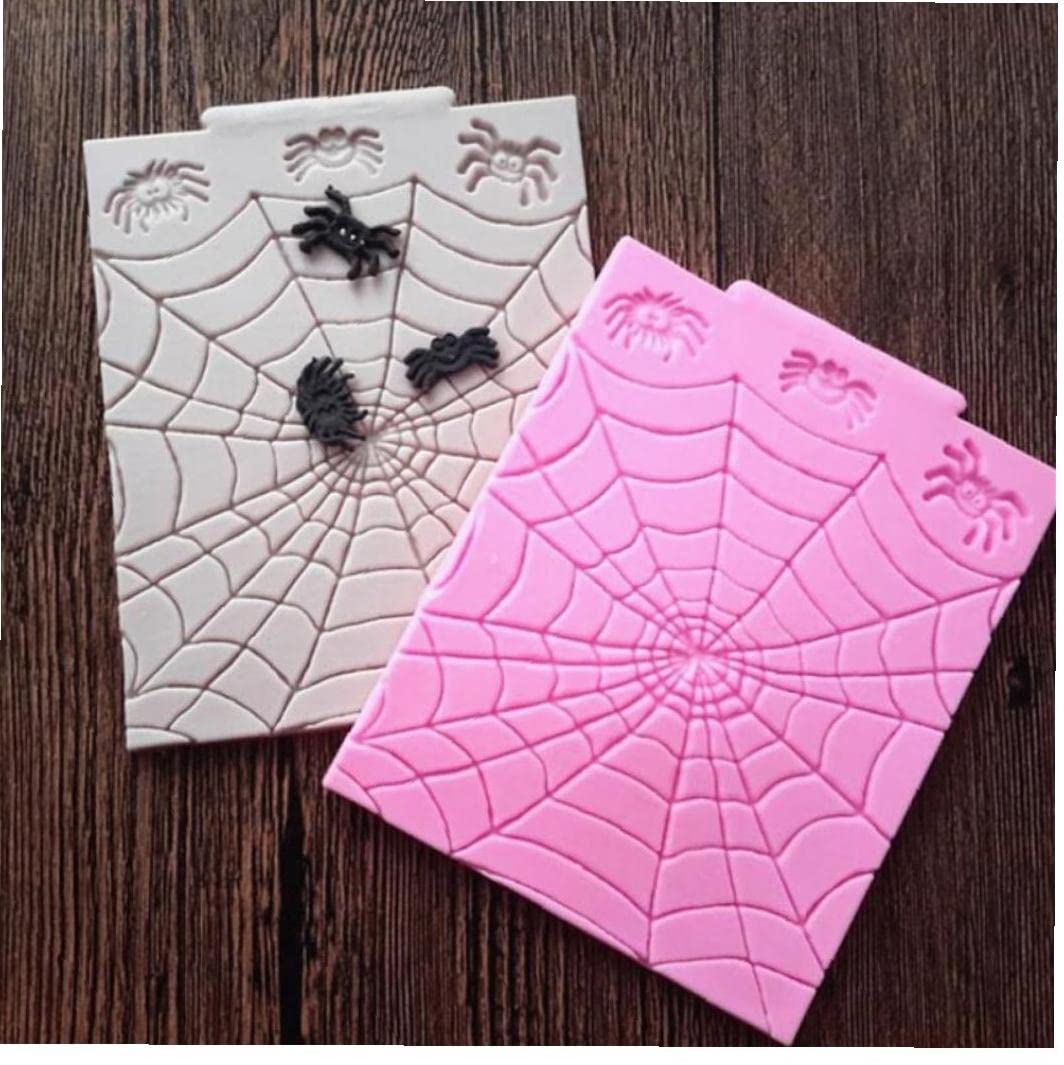 Sijiangmold Spinnen Fondantformen 4er Set - Silikonformen Für Halloween Backdekoration