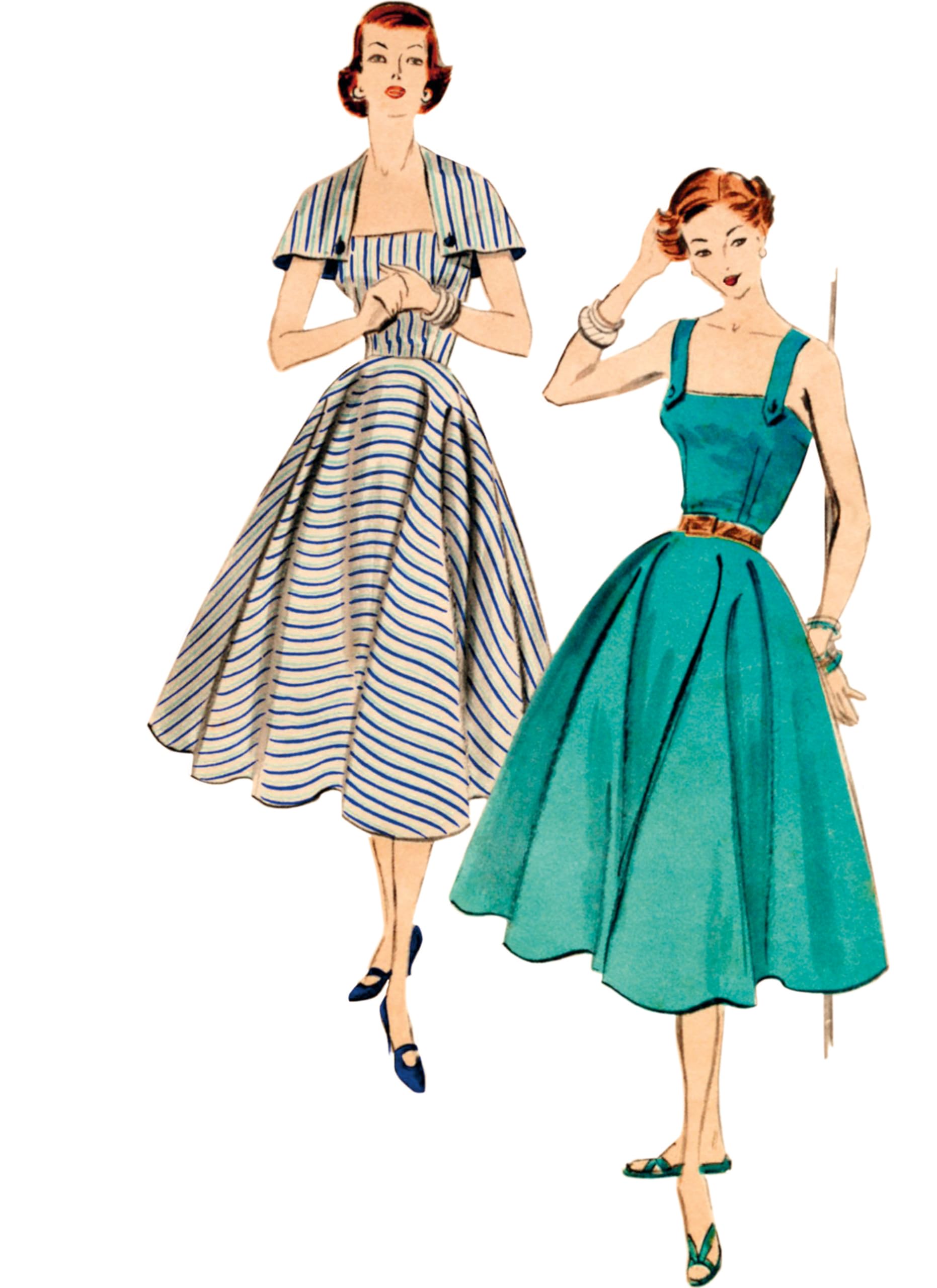 Vogue V2002Y5 Misses' Dress and Capelet Y5 (18-20-22-24-26), Multicoloured - Image 4