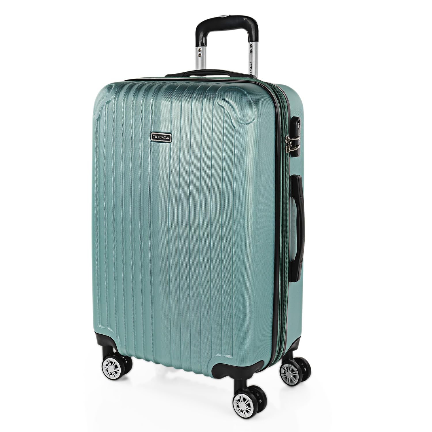 ITACA - Maletas Grandes De Viaje Rígidas Ligeras con 4 Doble Rueda 360° Maleta Grande 23 Kilos Alta Resistencia Extensible Maleta XL Duradera, Mandarina — view 10