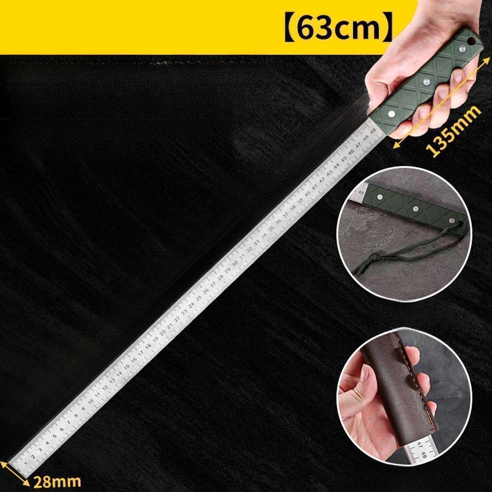 Outil de mesure convivial, règle en acier inoxydable, légère et portable, idéale pour les loisirs créatifs. Robuste et résistante à l'usure,