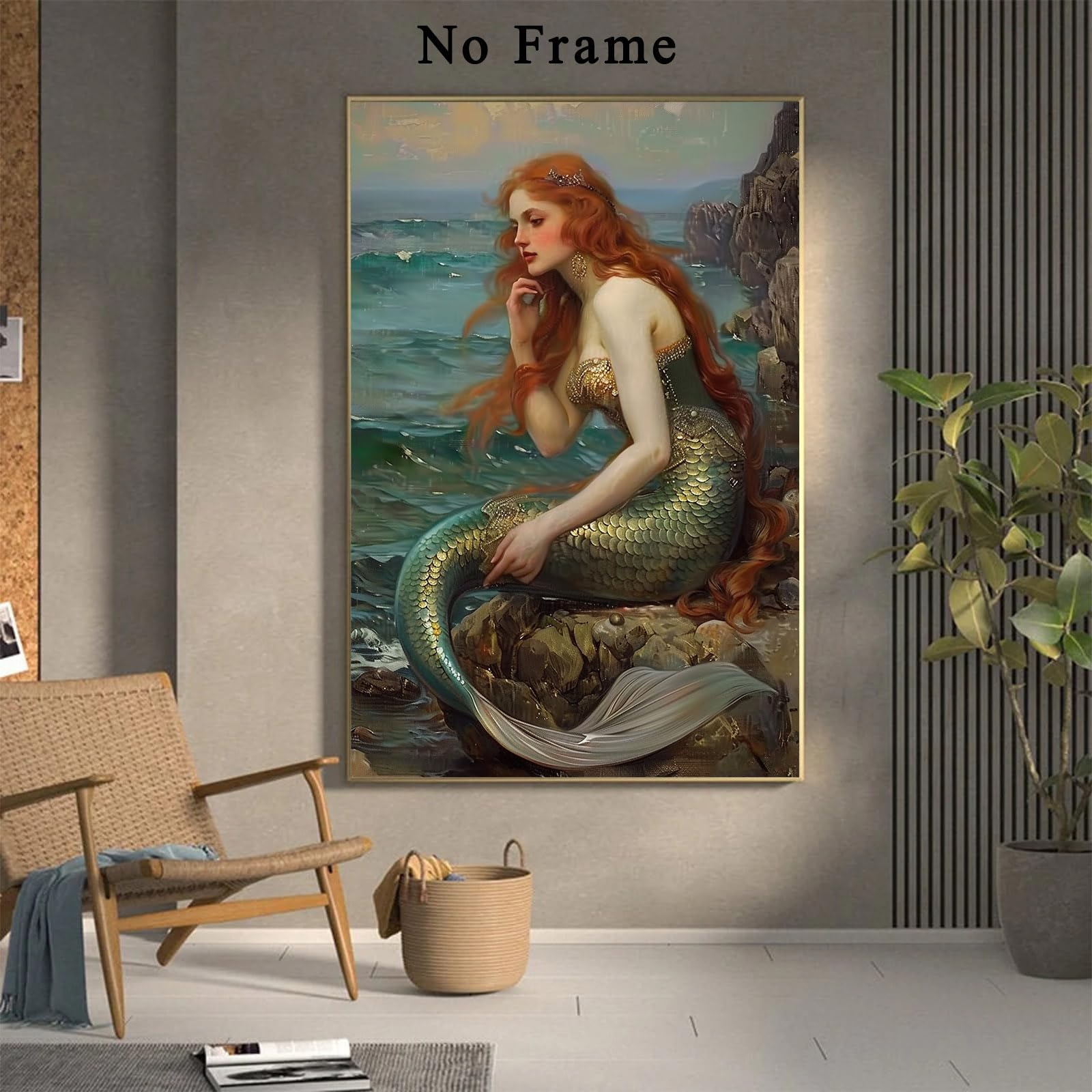 Amazon.co.jp: 人魚ウォールアート ヴィンテージ オーシャンポスター