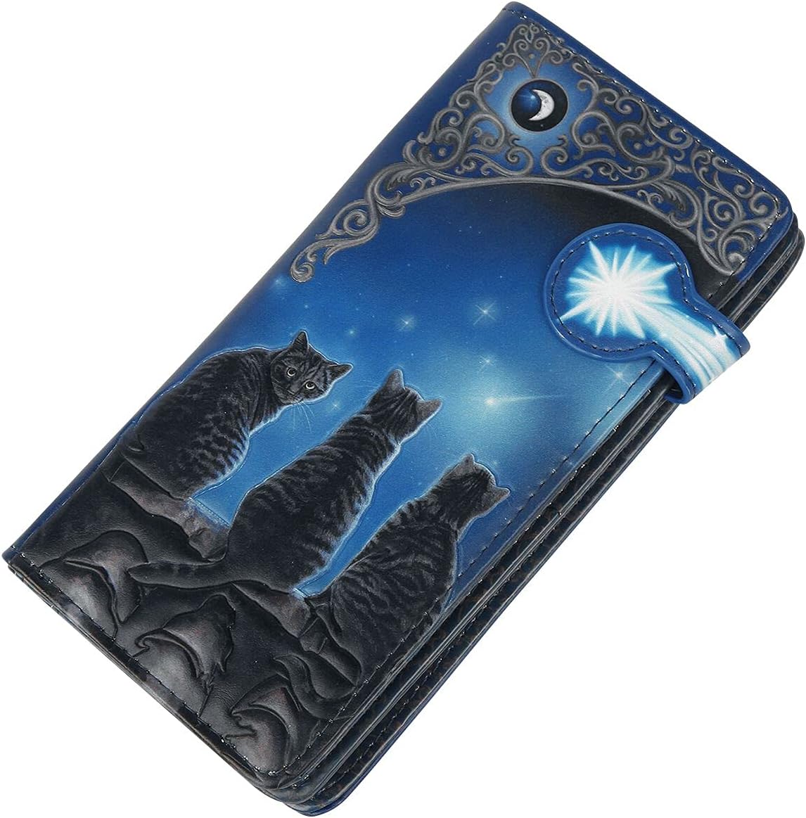 Nemesis Now Lisa Parker Wish Upon A Star Cat Purse Blue 18.5cm