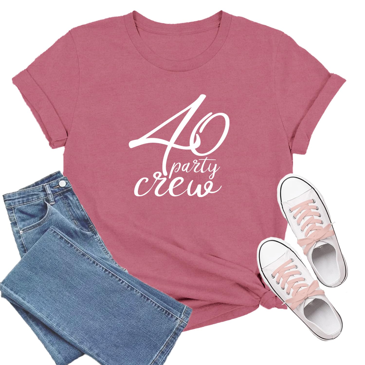 Birthday Shirts for Women 40th Birthday T-Shirt 40 Fabulous Tee Tops