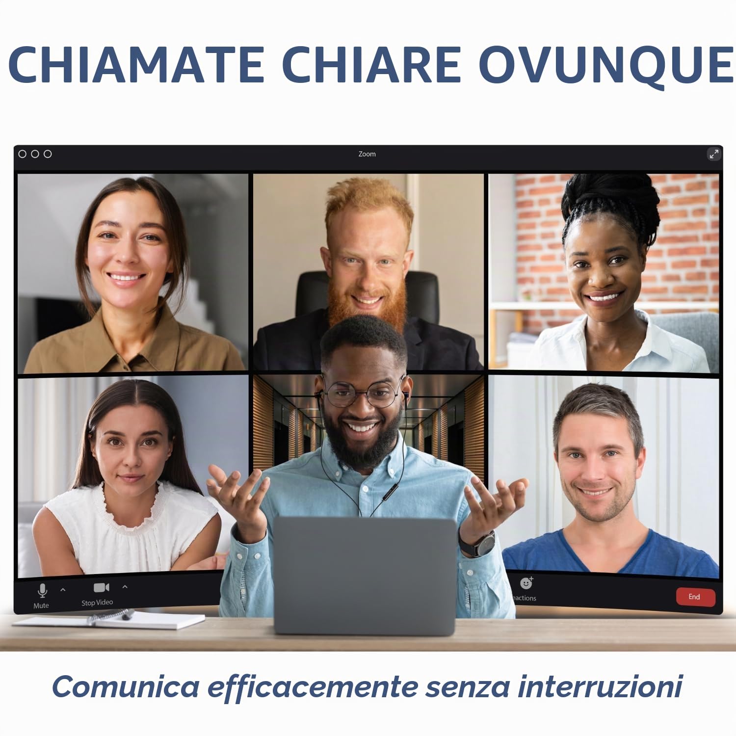LUDOS NOVA Cuffie con tecnologia a tubo d'aria – Auricolari cablati | anti-radiazioni ed EMF-free con camera del driver remota e microfono antirumore – Cuffie a zero emissioni EMF per lavoro