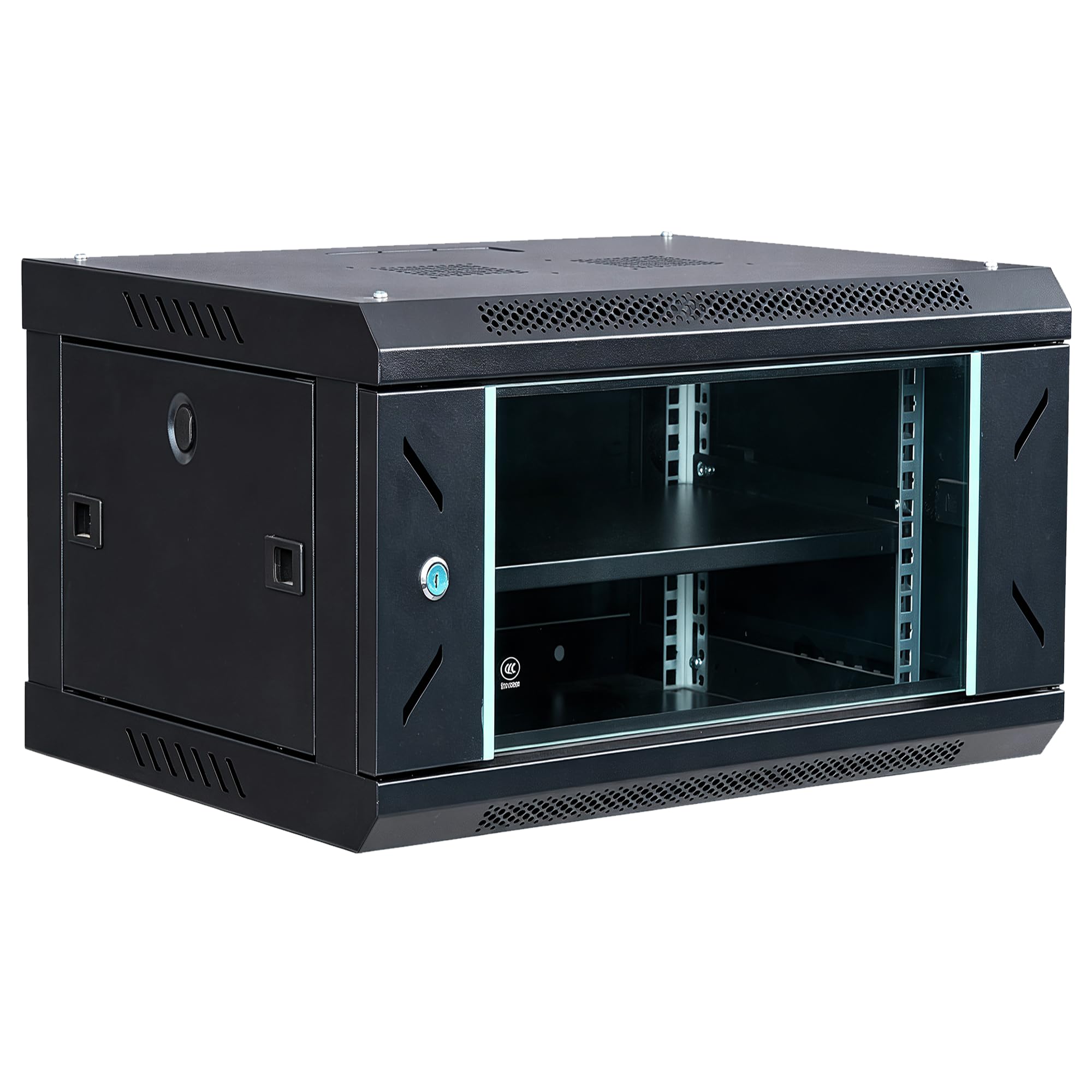 Gabinete de servidor de montaje en pared 6U Rack de red de TI