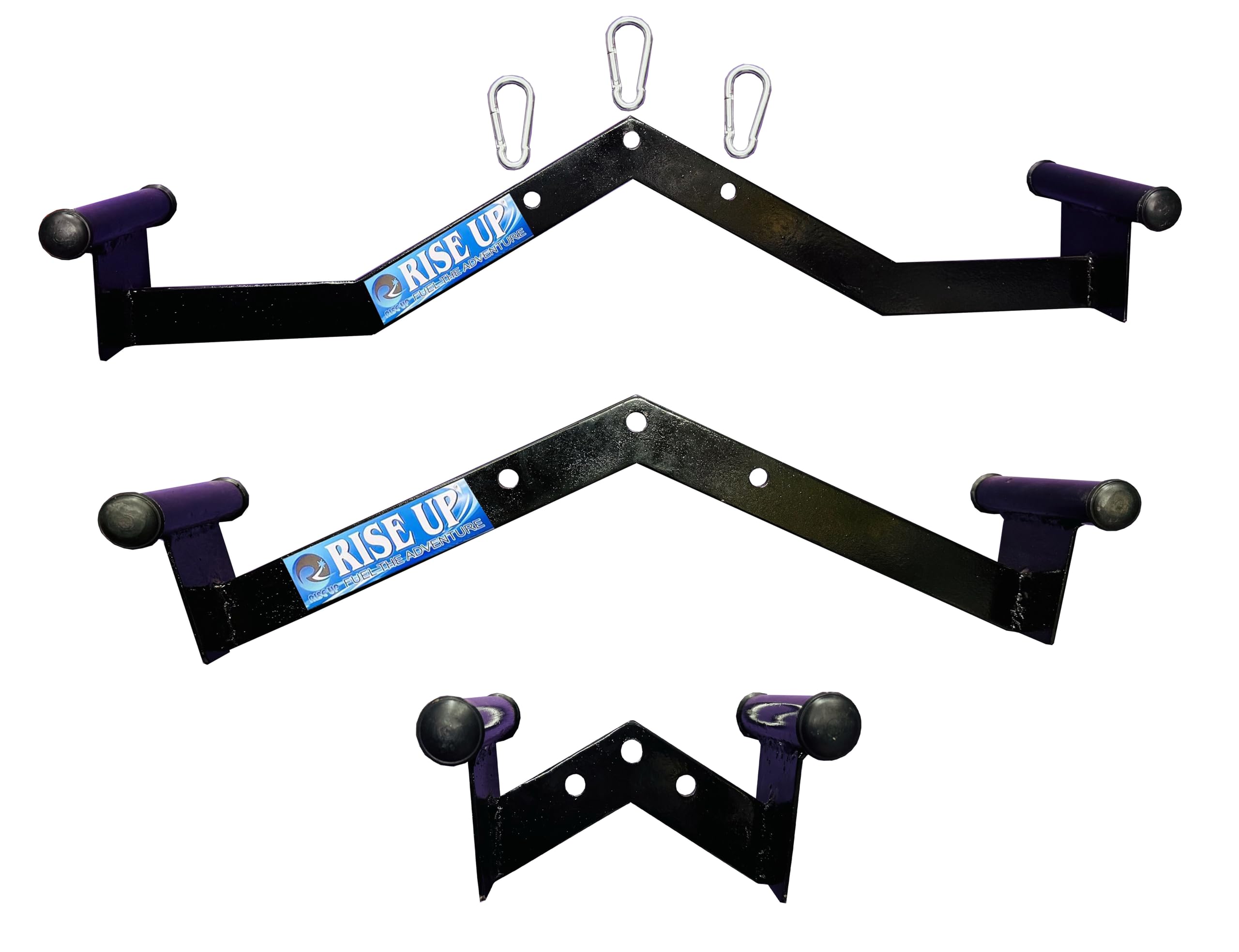 RISE UP ™ LAT Pull Down Handle Combo Double Pully Wide,Medium & Small Pull Down & Rowing ATTACHMENTS for Commercial & Home Gym USE-image-7