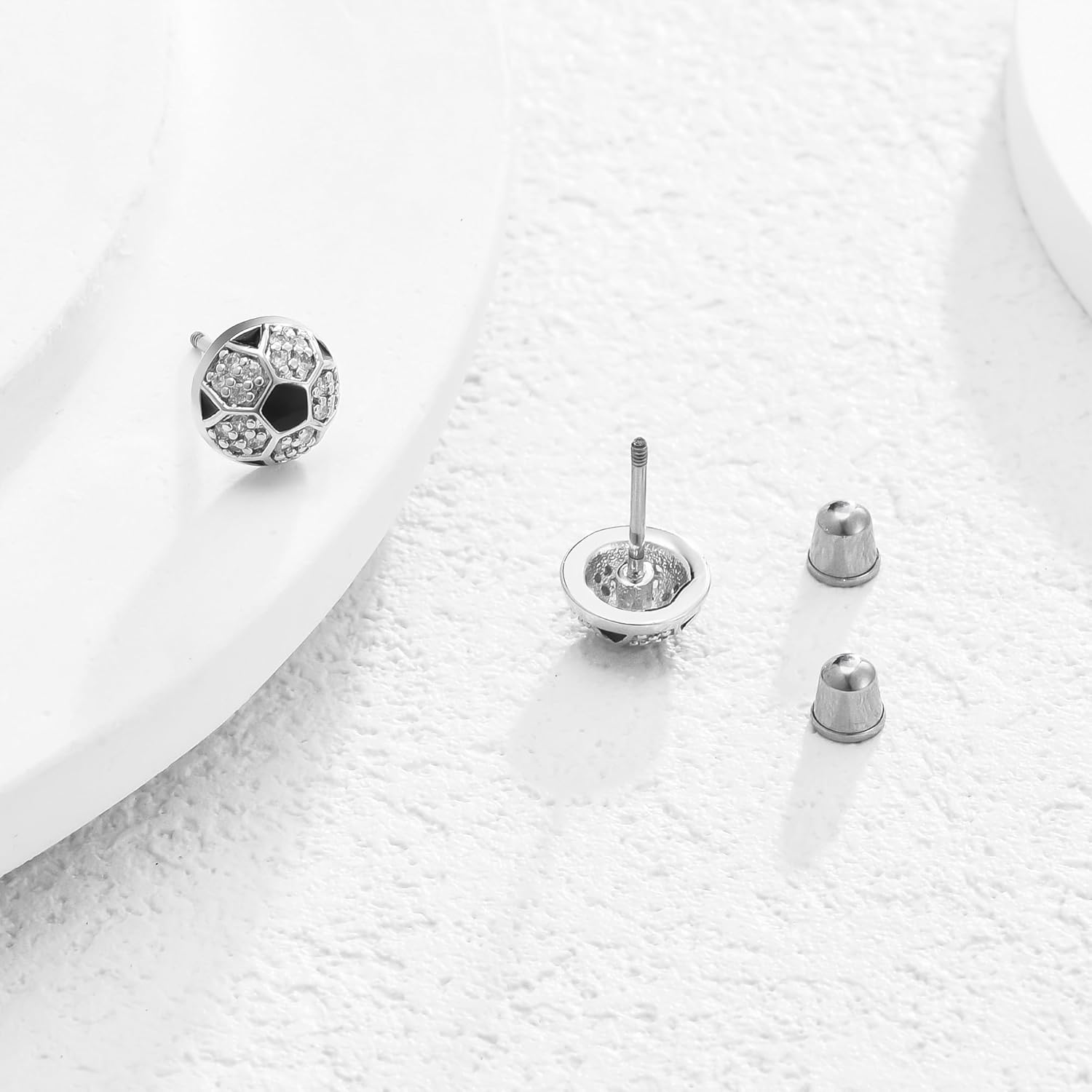 Soccer Necklace for Women Heart Football Pendant Necklace Sport Lovers Jewelry Gifts for Women - Image 3