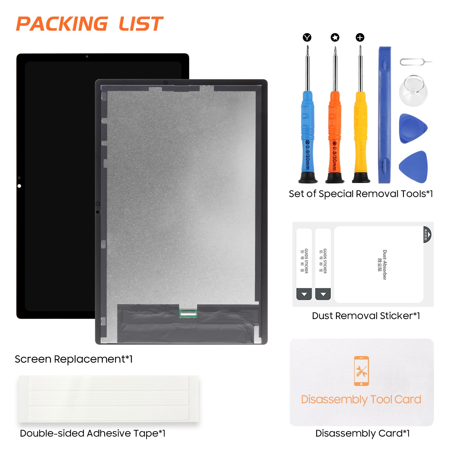 SM-X200 SM-X205 Pantalla LCD para Samsung Tab A8 2021 Pantalla LCD para Galaxy Tab A8 2021 10,5 Pulgadas Pantalla Digitalizer Touch Screen Asamblea con Reparación, Negro