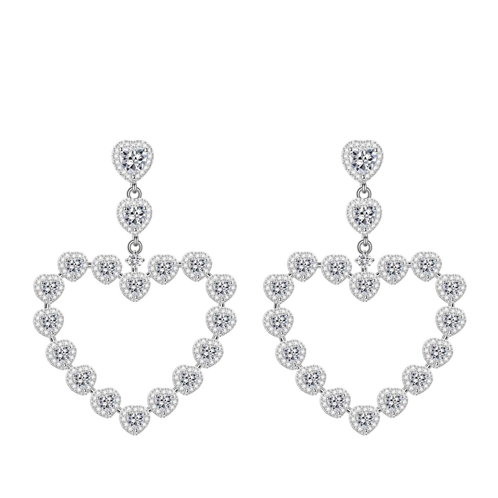 Orecchini a cerchio originali in argento sterling 925 con