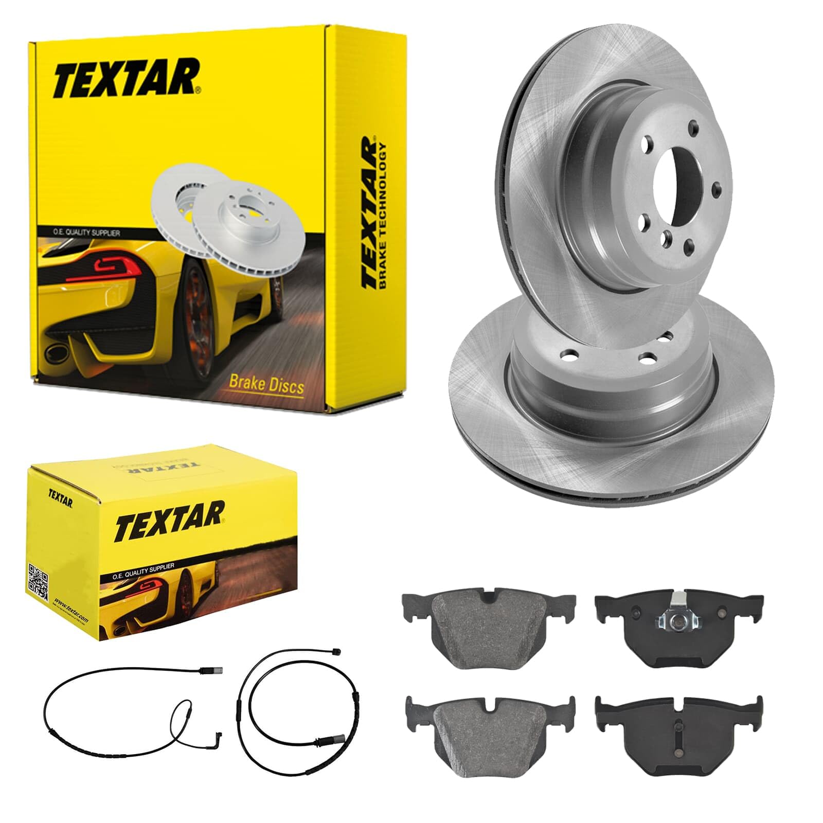 Textar Bremsscheiben 320mm + Beläge hinten | 92161103 + 2344704 + Textar Wk Kompatibel mit X5 (E70),X5 (F15, F85),X6 (E71, E72),X6 (F16, F86)