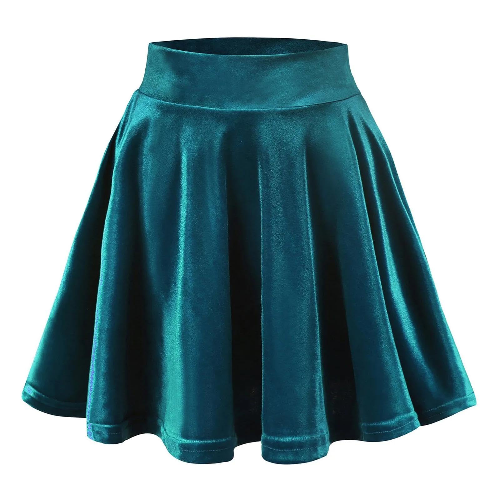 Rock Damen Langer Taille Skirt Linie Falten Faltenrock Mit Hoher Taille Für Damen Röcke Mit Hoher Taille