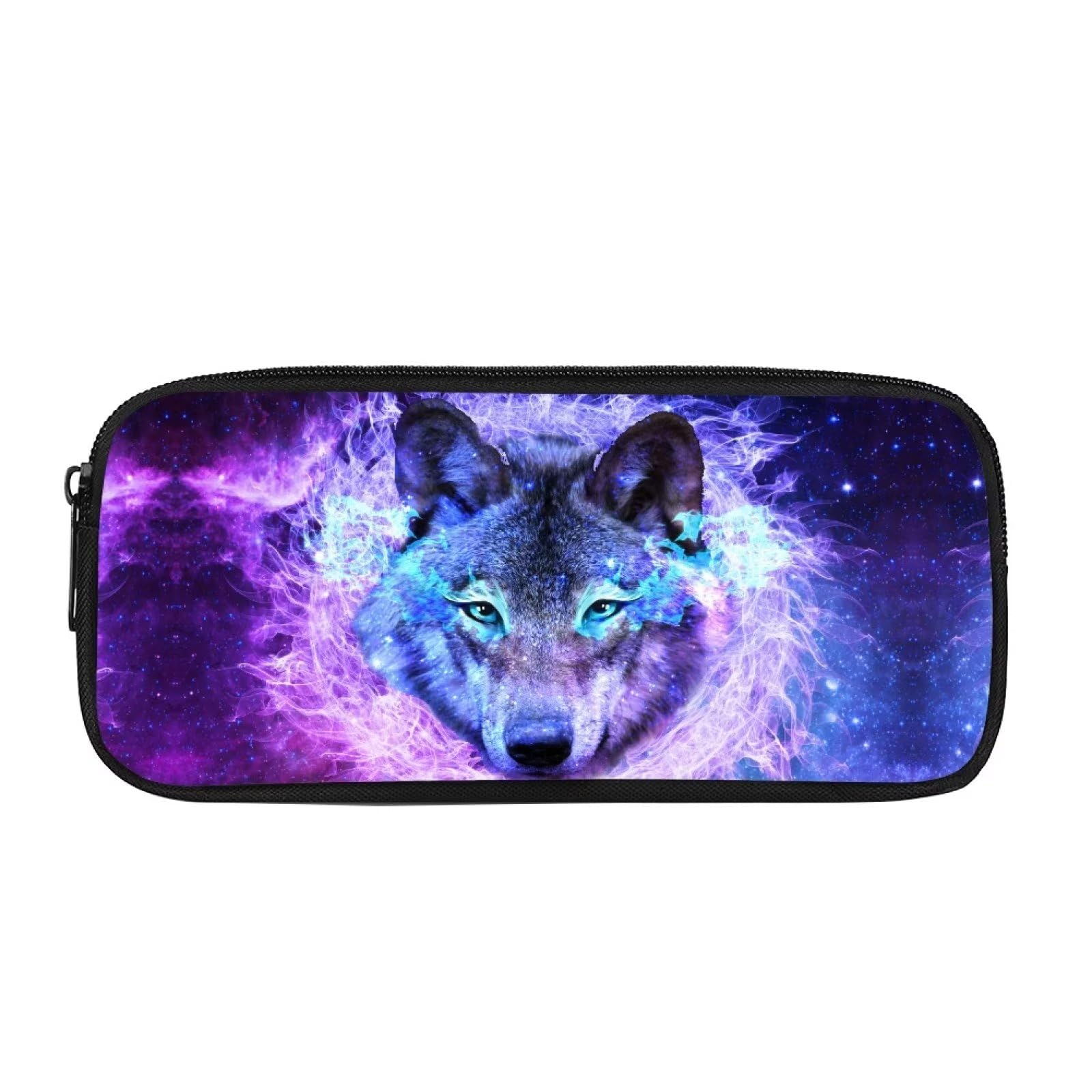Belidome Wolf Galaxy Pen Pouches Big Capacity Aesthetic Pencil Bag โ image 1