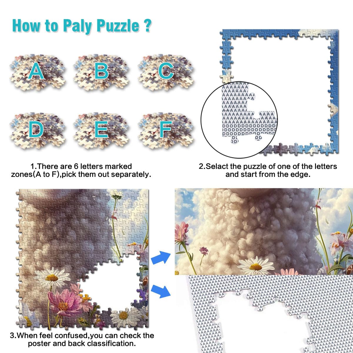 Puzzle 2000 pièces pour Adultes, Adorable bébé Mouton, Jeux éducatifs, décoration d'intérieur, Une œuvre d'art, 27,56 po x 39,37 po, pour Les 14 Ans