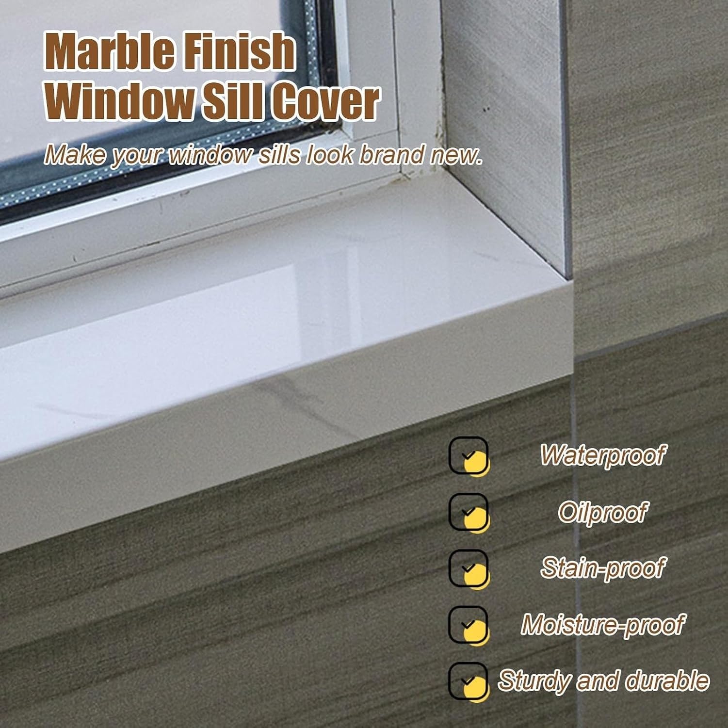 Protector para alféizar de ventana, 80x12cm/31,5x4.7in, 80x12cm/31,5x4.7in