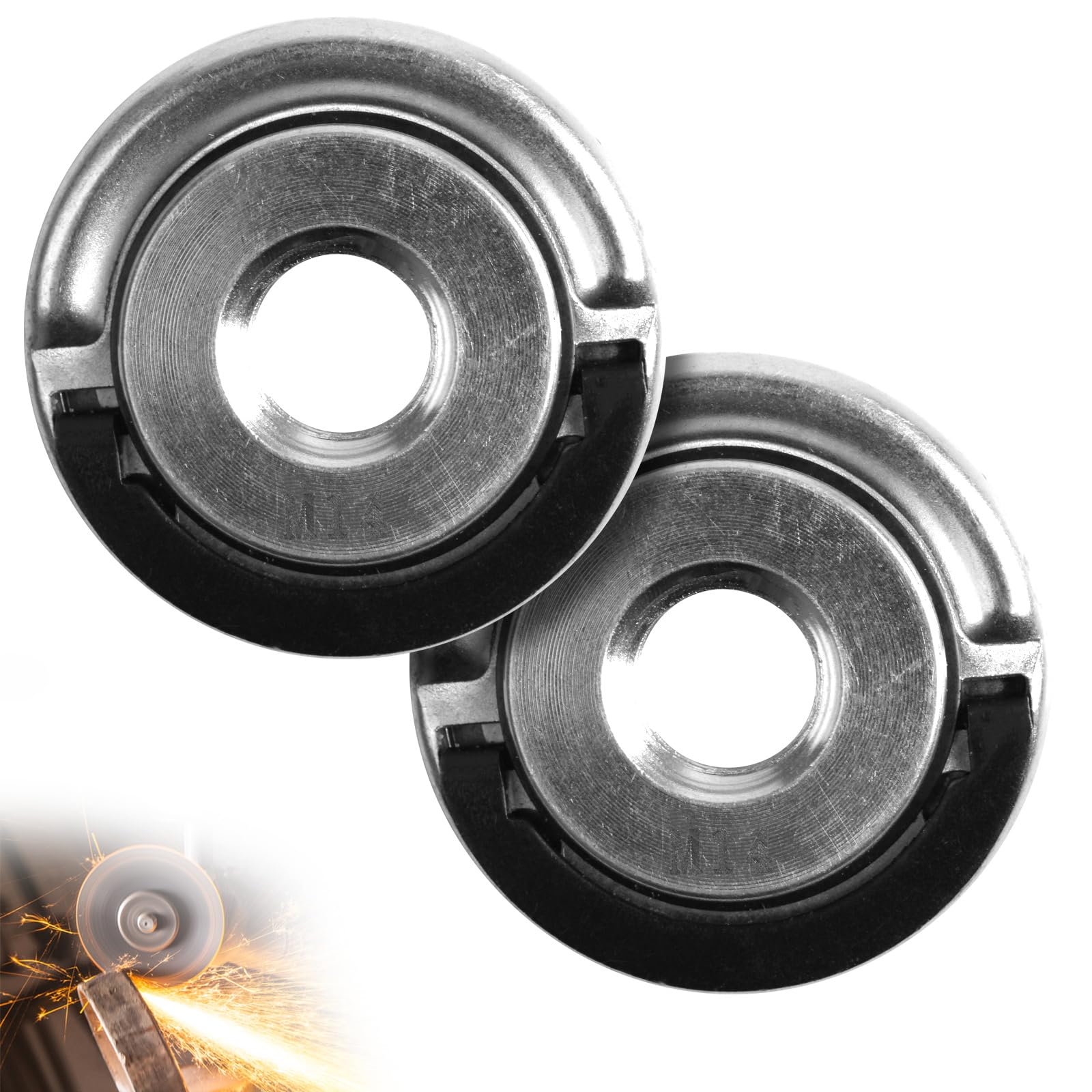 LAOA Écrou Serrage Rapide Pour Meuleuse D'angle électrique Partie De M14 Filetage Remplacement Angle Meuleuse Interieur 2 Ensembles 85185086