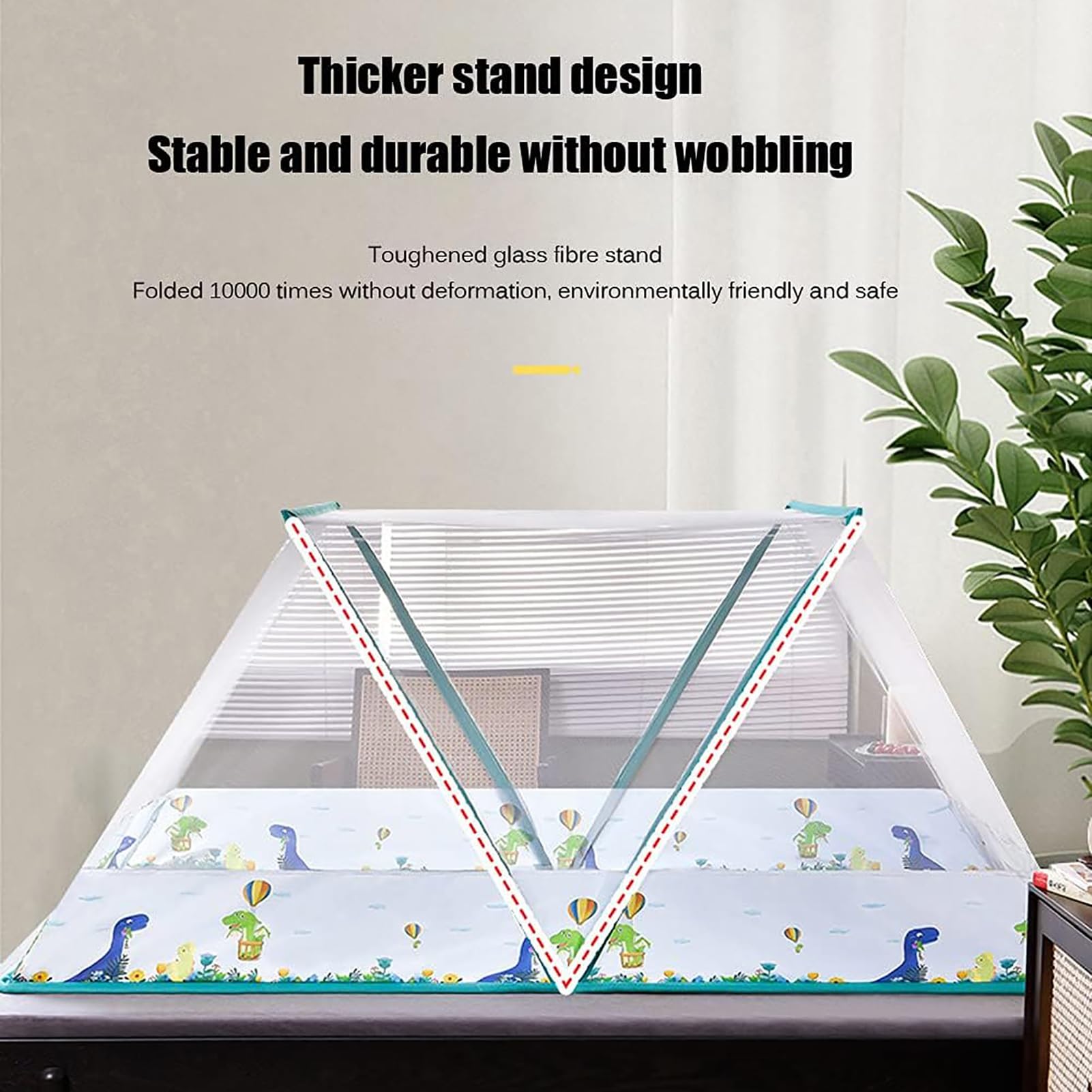 Mosquitera Portátil Plegable, Tienda De Campaña Ligera con Ventilación para Dormitorio De Verano, Tienda De Campaña para Bebés(D,100cm*190cm*80cm)